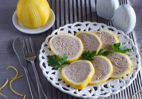 Фаршированные лимоны с тунцом