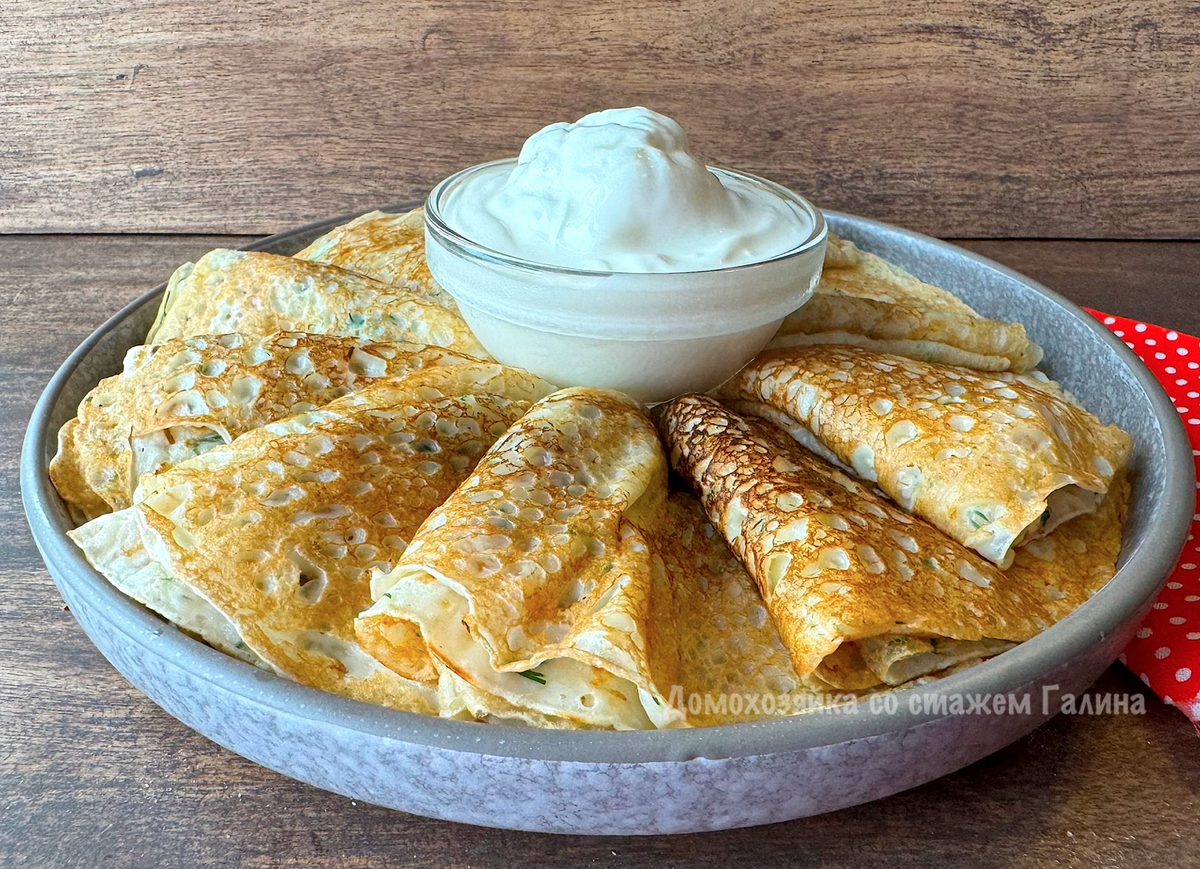 Вкусные блины с сыром и зеленью: идеальный рецепт для Масленицы