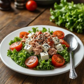 Яркий салат с тунцом и фетой за 10 минут: идеальный вариант для любого стола