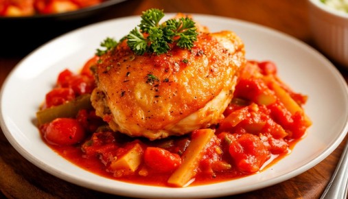 Необычное сочетание: курица «Пикассо» с овощным акцентом