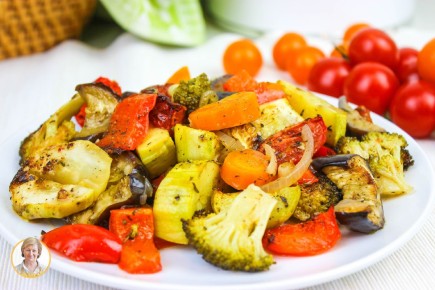 Как приготовить овощи в духовке: капуста брокколи, кабачки и баклажаны на гриле