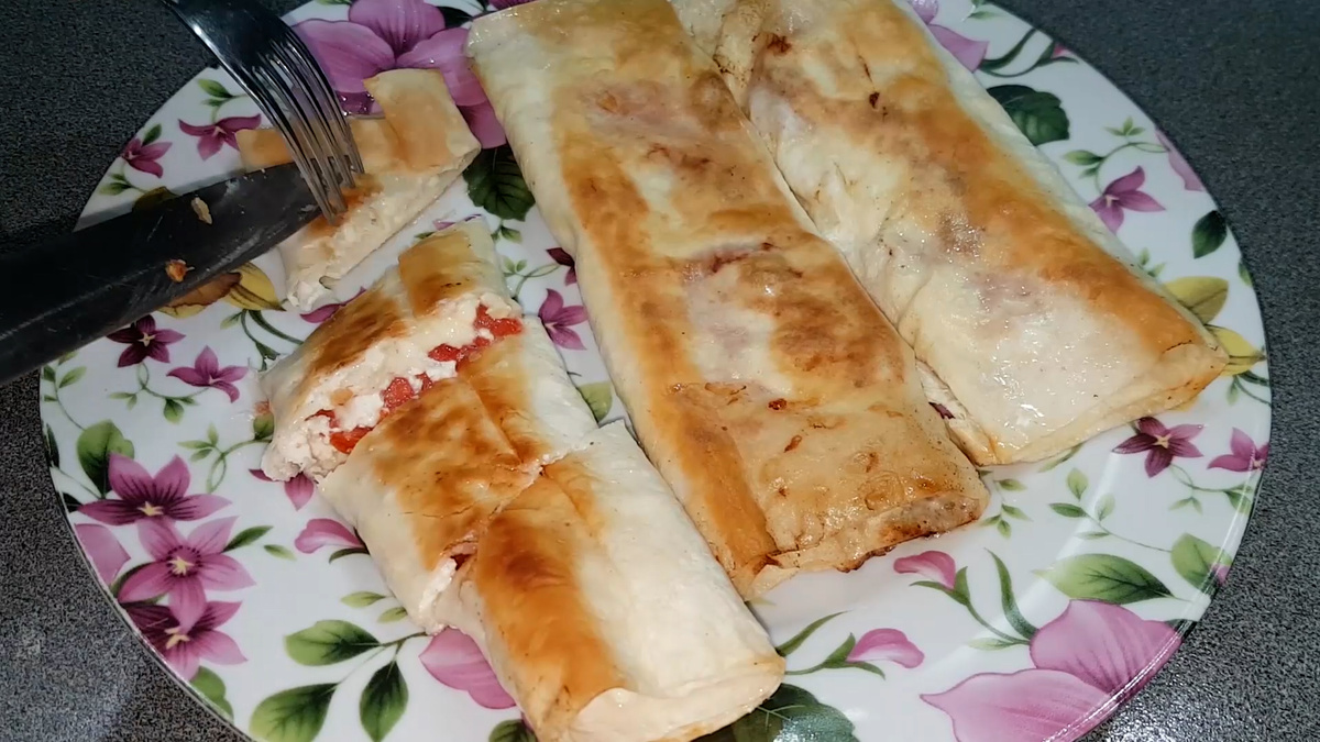 Лаваш с начинкой: быстрый и сытный завтрак для всей семьи
