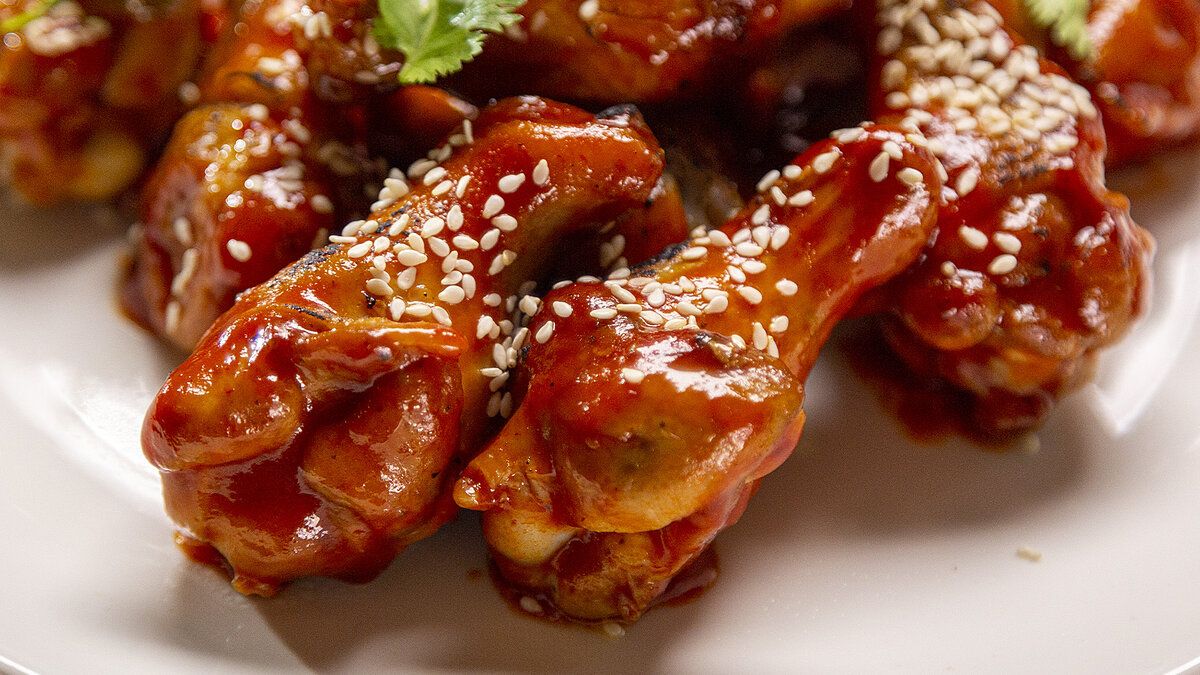 Куриные крылышки в кисло-сладком соусе