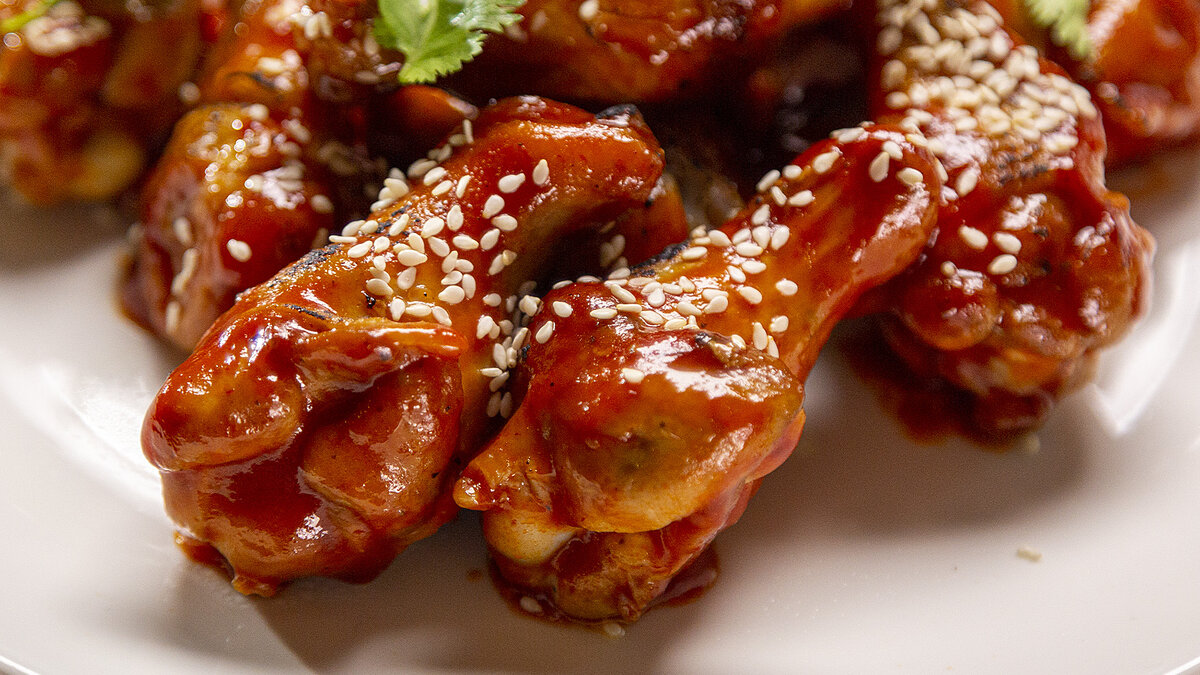 Куриные крылышки в кисло-сладком соусе