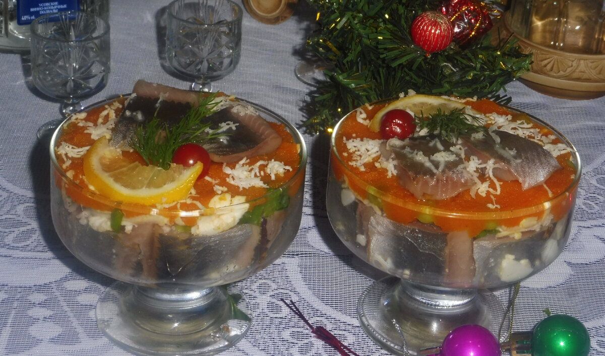 Новый взгляд на классический салат с селедкой