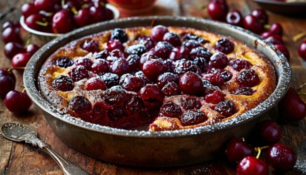 Клафути: Как приготовить французский десерт с ягодами и фруктами