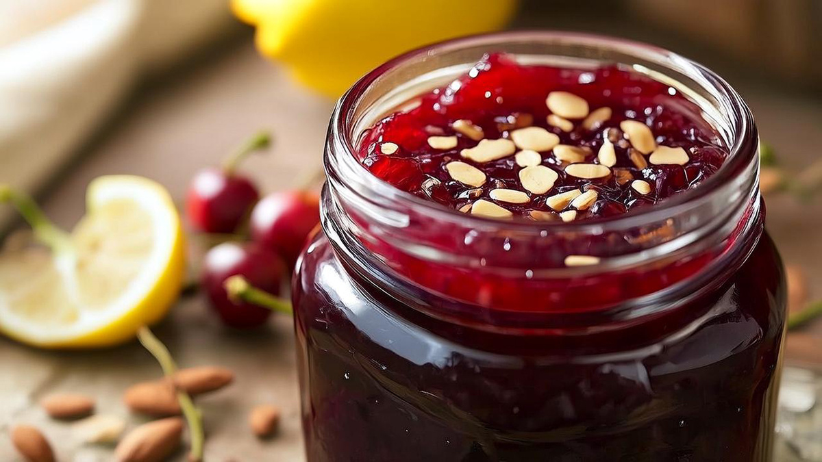 Вишневый джем с лимоном и миндалем: уникальный десерт для гурманов