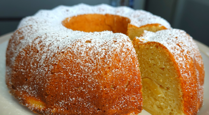 Нежный творожно-яблочный пирог для домашнего уюта