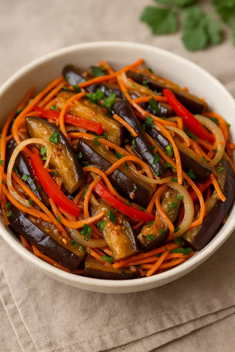 Как приготовить баклажаны по-корейски: волшебство с простыми ингредиентами