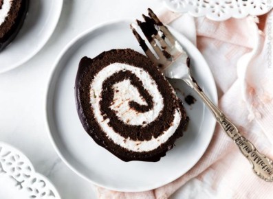 Вкус детства: швейцарский шоколадный рулет со сливками