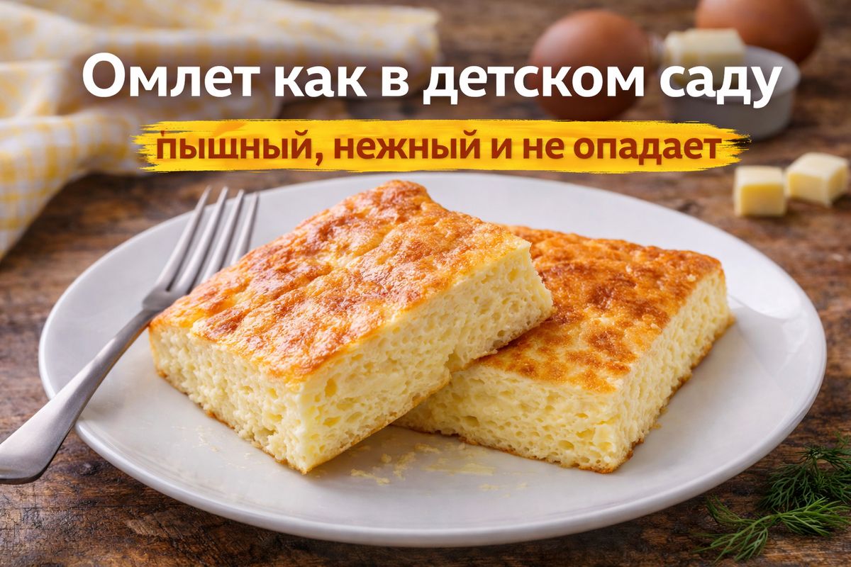Нежный омлет из детства: секреты приготовления